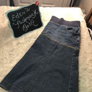 Duo Maternity Jean Skirt